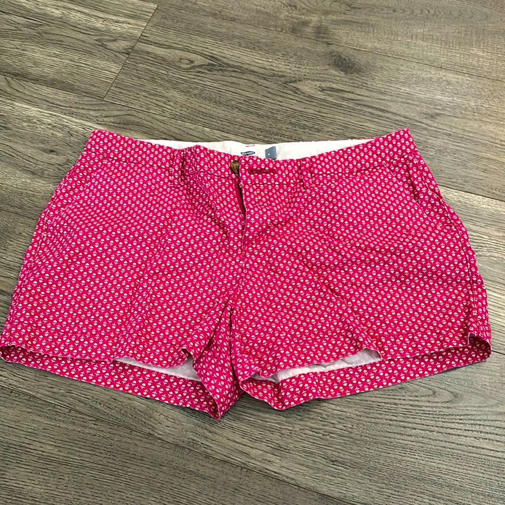 Pink floral shorts